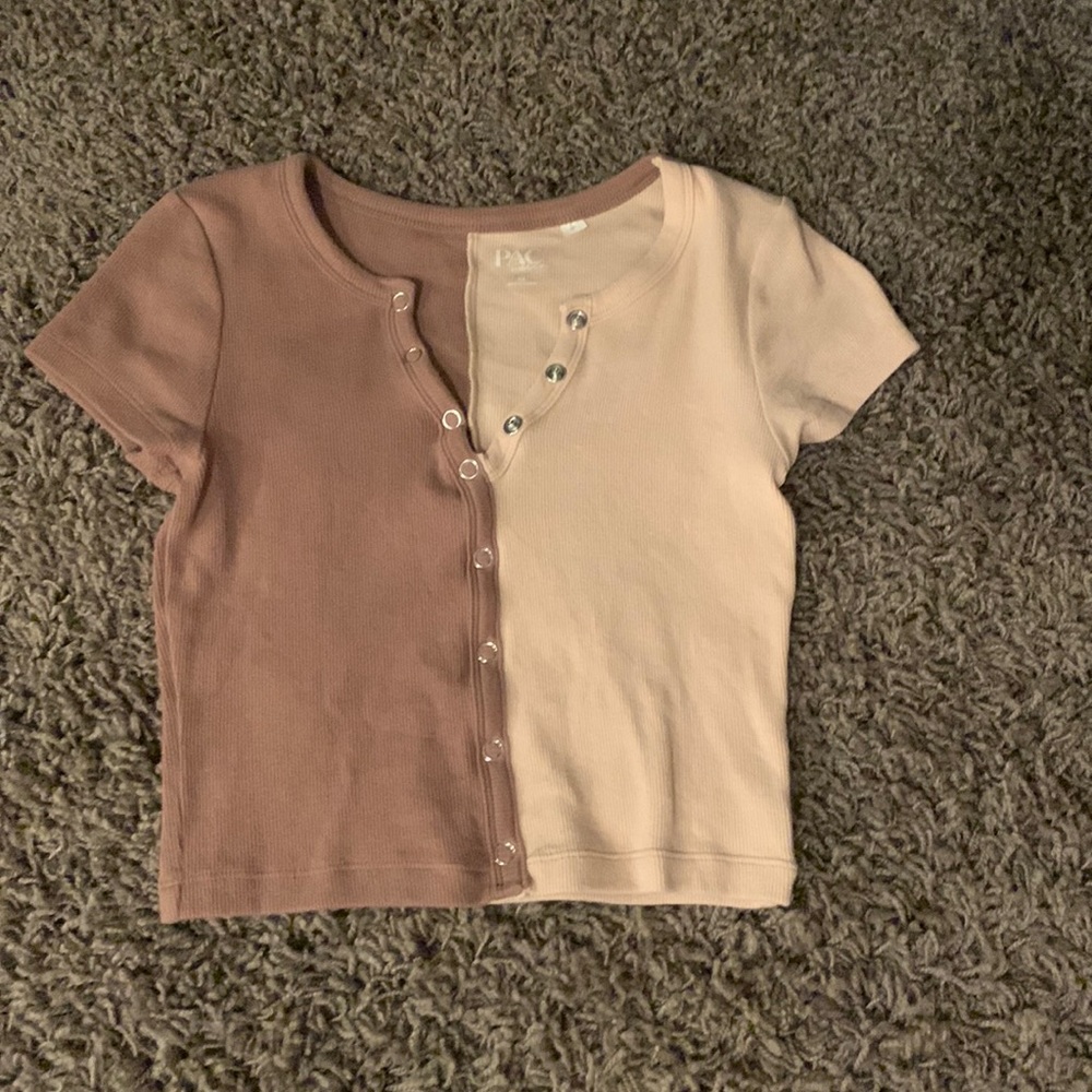 T-shirt tan and brown